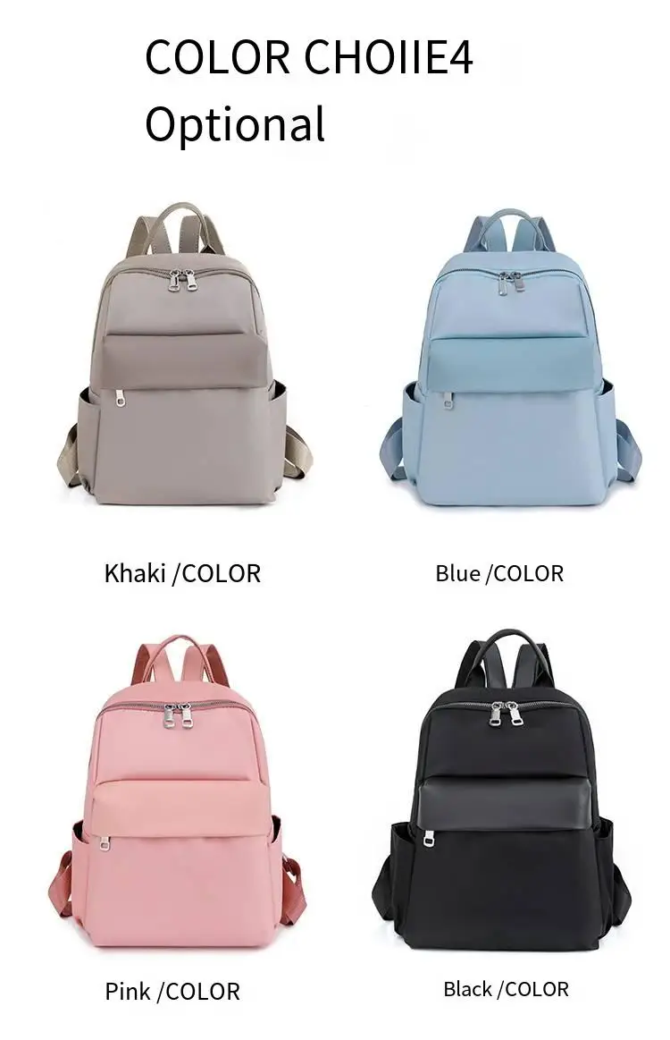 Fashion casual schoolgirl elegant casual women's backpacks Large Capacity simple custom logo lightweight travel backpack