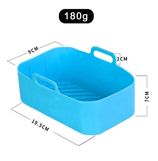 P1424 Non Stick Silicone Mold For Air Fryer Rectangle Air Fryers Liners  Oven Accessories Large Size Air Fryer Silicone Pot - Buy P1424 Non Stick  Silicone Mold For Air Fryer Rectangle Air