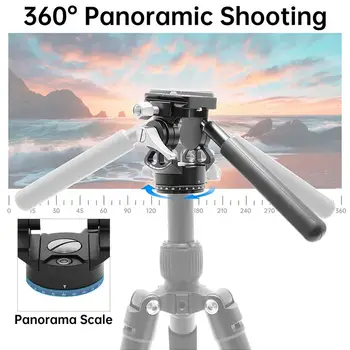 Hydraulically Dampened Gimbal DV01 Aluminum Alloy Carbon Fiber Flexible Photography Videography Equipment Strong Compatibility detail image
