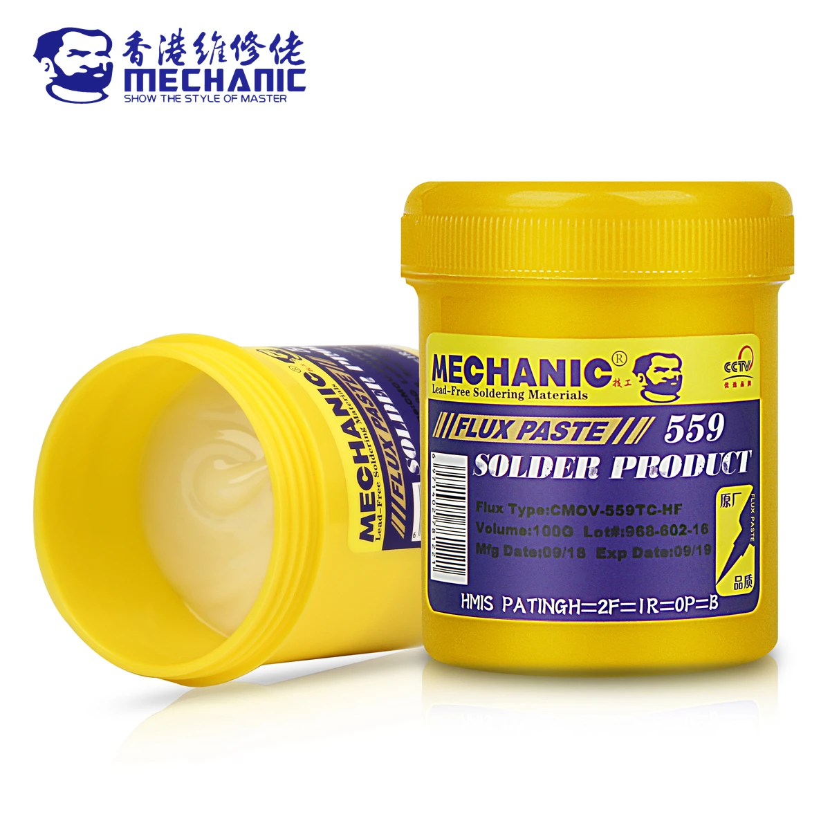 Высокоактивный паяльный флюс MECHANIC UV559/226 100 г с мягкой канифолью, паяльная паста с неочищенным световым запахом для ремонта печатных плат и микросхем