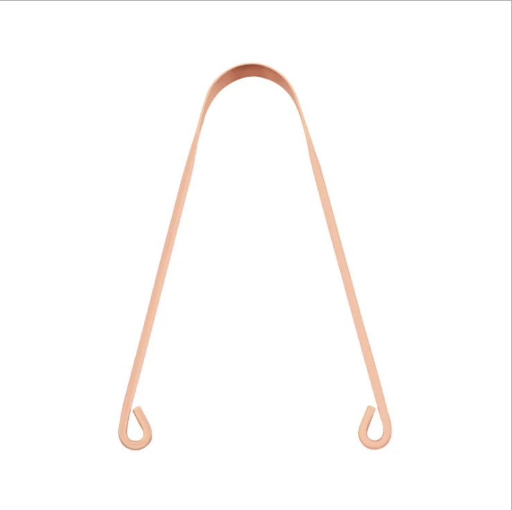 Reusable Oral Cleaning Tool Stainless Steel Metal Copper Rose Gold