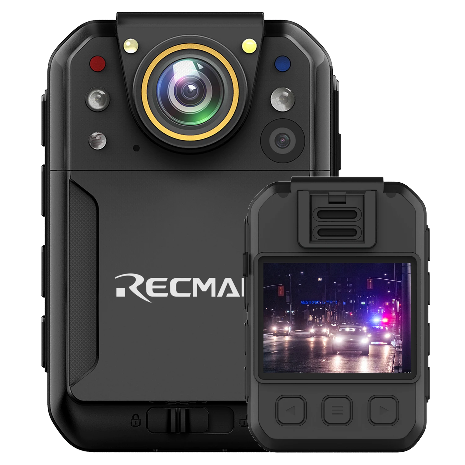 Hd Dual Camera Body For Cop Law Enforcement Body Worn Camera With Night