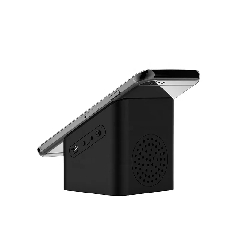 BT-125L Новое поступление 5 Вт с присоской светодиодный светящийся спикер Беспроводное зарядное устройство