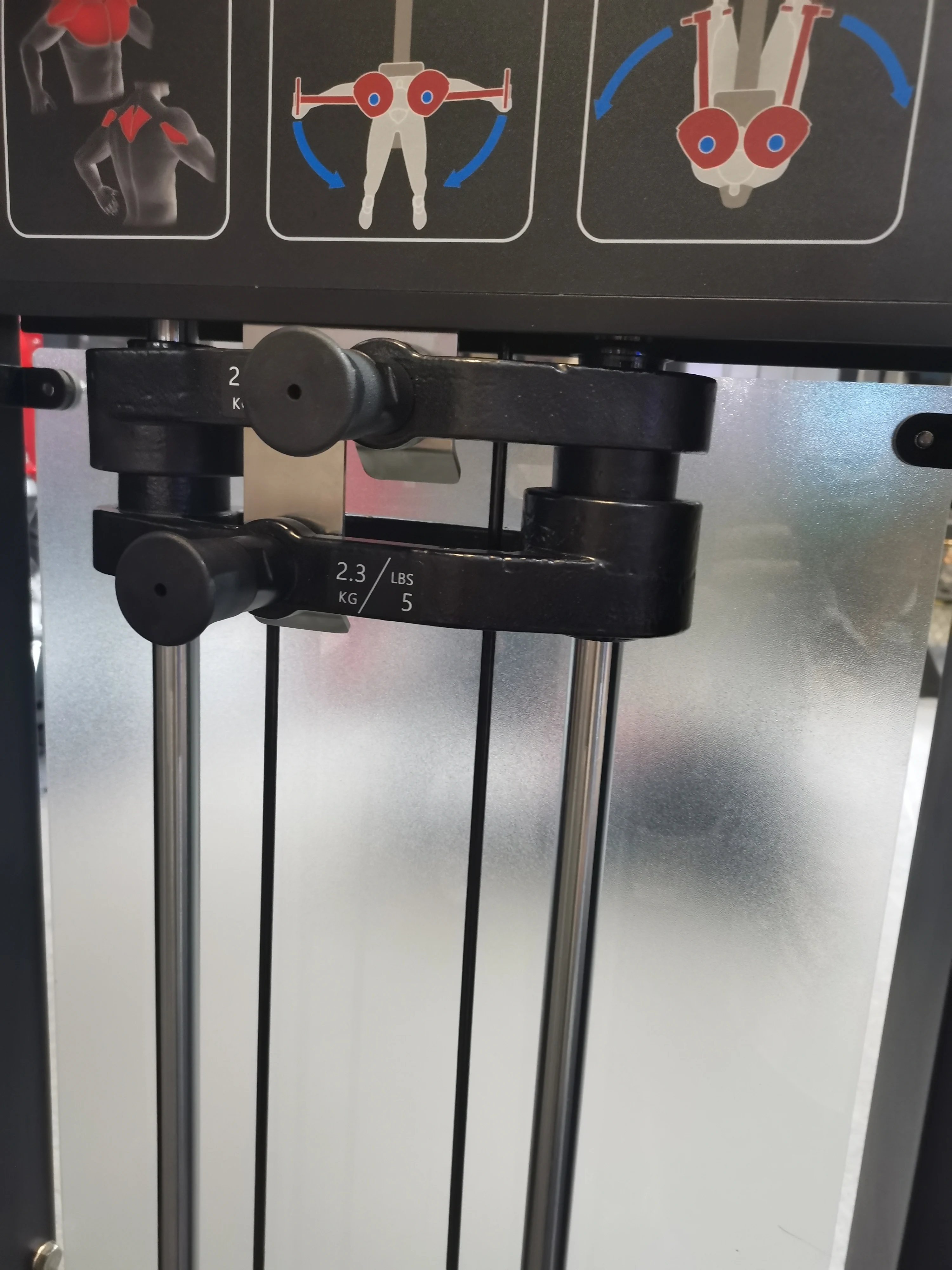 商用フィットネス機器ラットプルダウンピン負荷強度ラットプルダウン