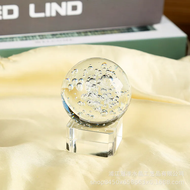 Colorful 40MM 60MM 80MM 100MM 200MM 300MM Pure K9 Crystal Glass Balls Seven Color Crystal Ball