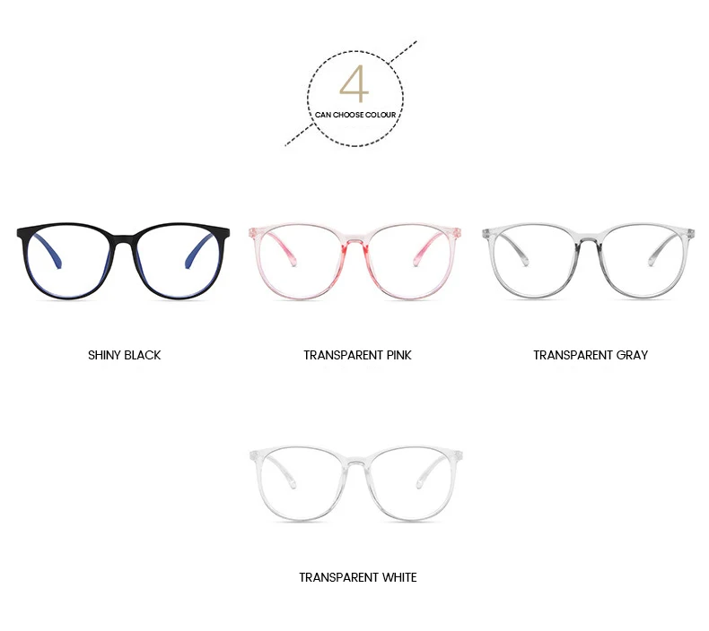 2023 New Retro Round Custom Logo Blue Light Blocking Optical Fashion