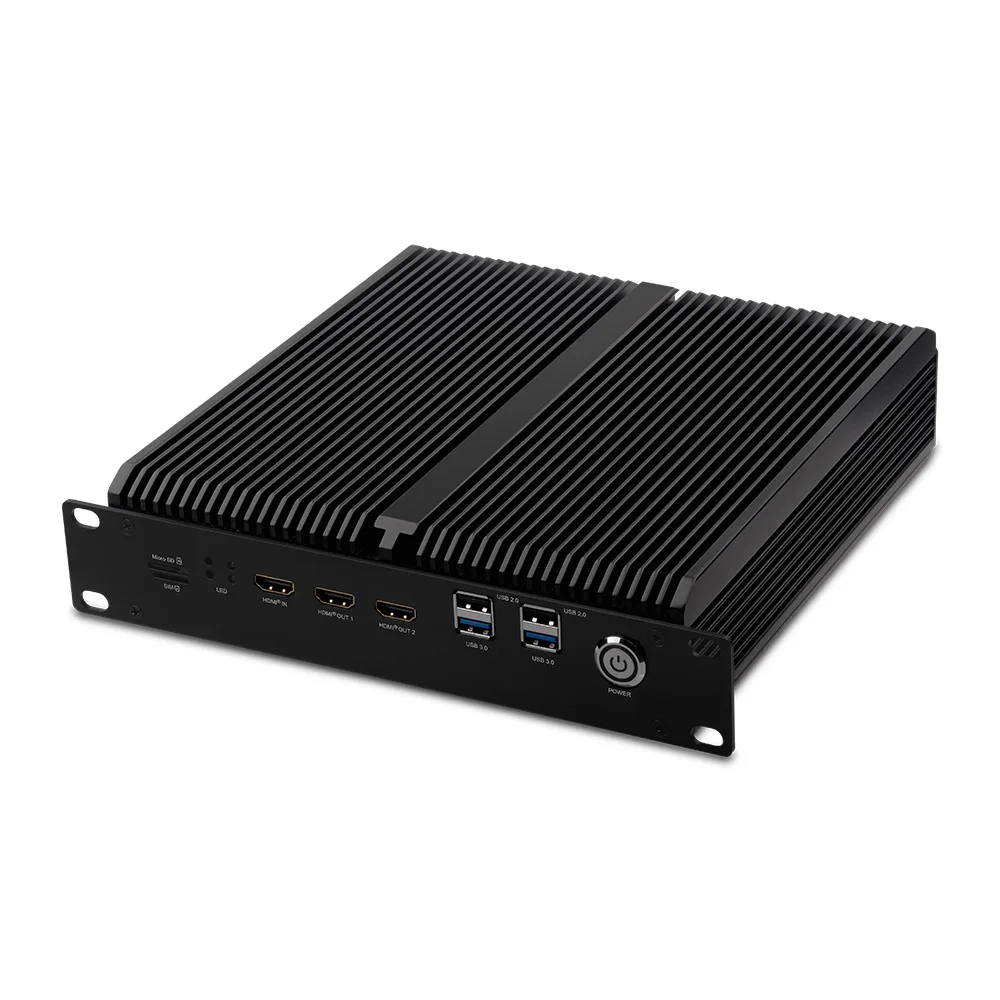 AI Edge Computing RK3588 Embedded Industrial Pc for NVR Cloud Terminal Industrial Control Multimedia Advertising Machine