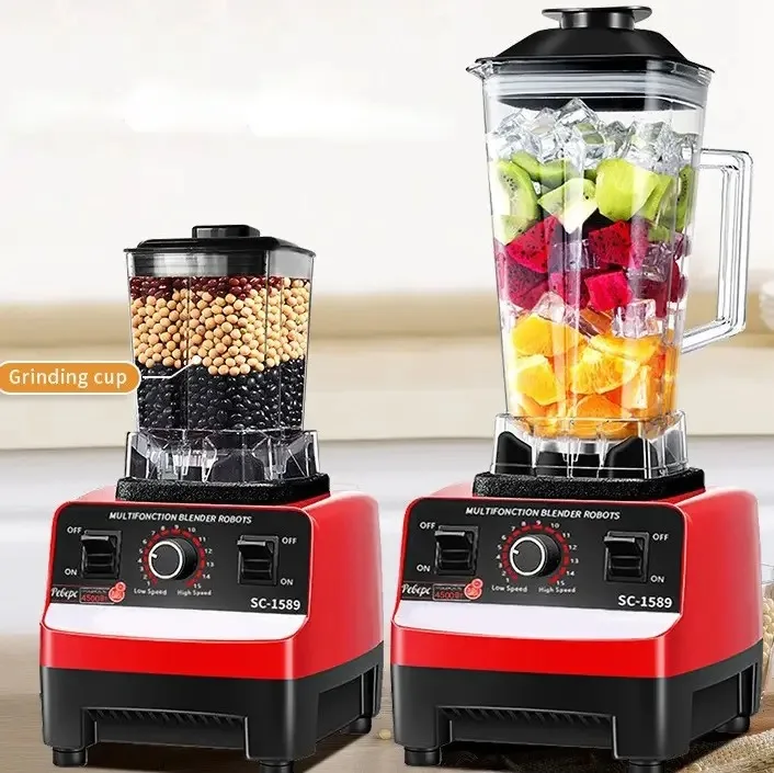 New Fresh Fruit Juice Blender Kitchen Heavy Duty 2 in 1 4500W