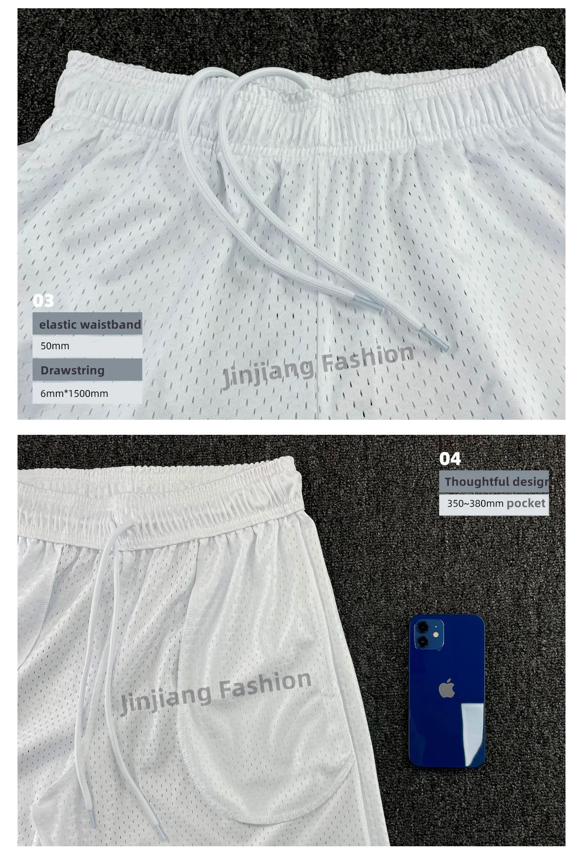 Sublimation Basketball Shorts With Pockets Polyester Gym 5 Inch Plus