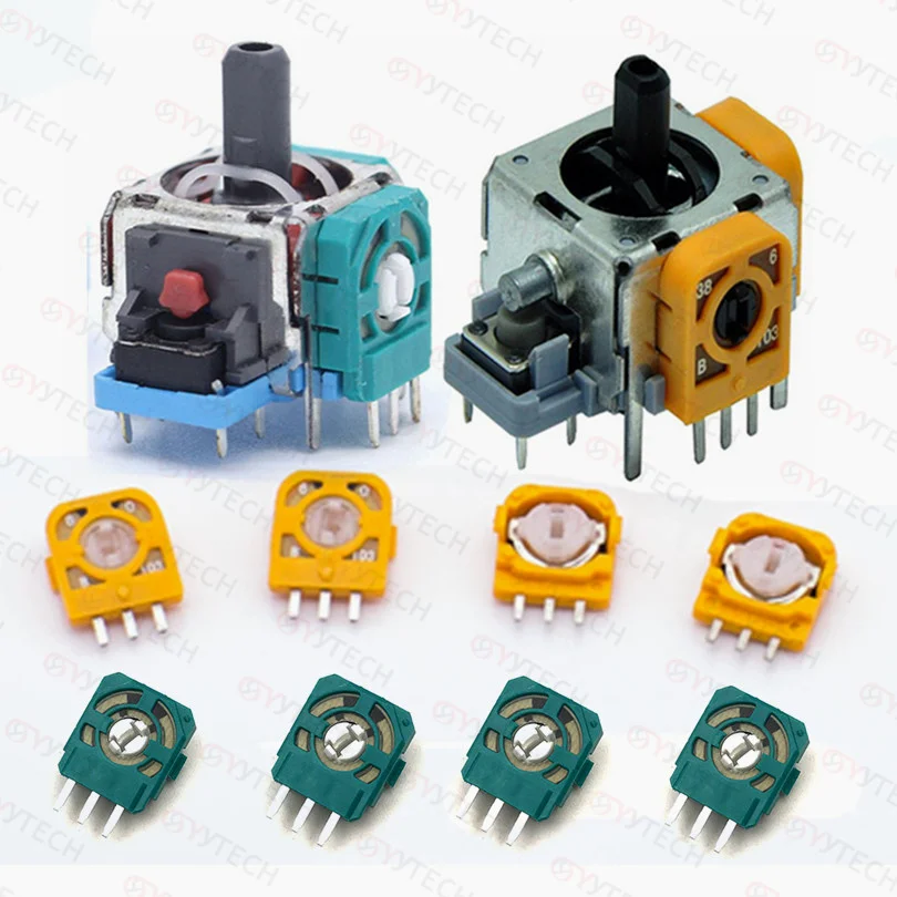SYYTECH 3 Pin Sensors Module Joystick Potentiometer for PS4 3D Axis Analog Joystick Repair Game Accessories