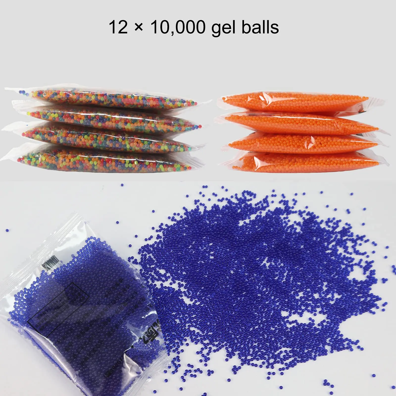 Beads Guns Water Ice Pack Orase Gun Blaster Bullets Ball 7.5mm Glow In