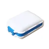 Concha blanca borde azul