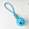 Blue drawstring with bell, approximately 98g, 40cm