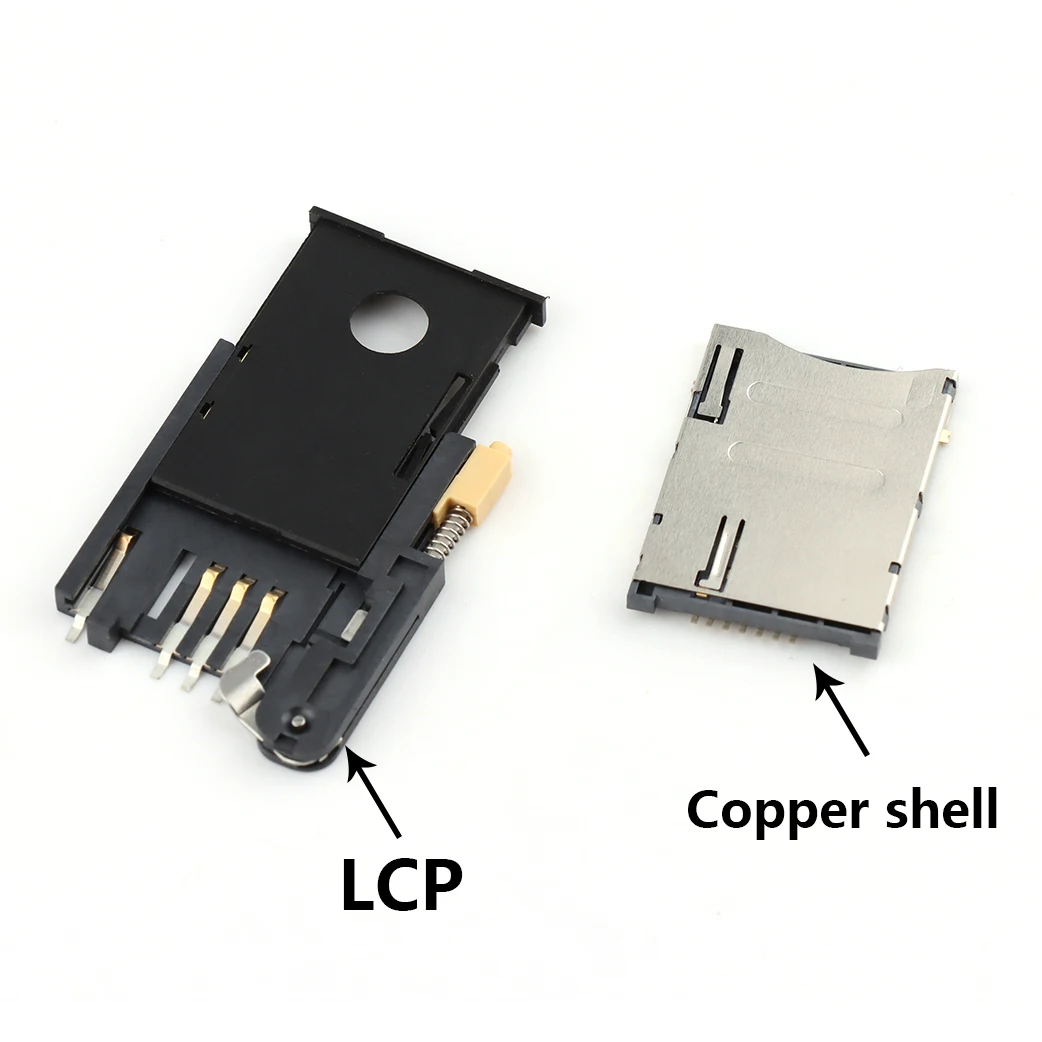 Micro Nano Push Sim Card Connector Memory Card Connector 6pins Nano Sim Card Socket