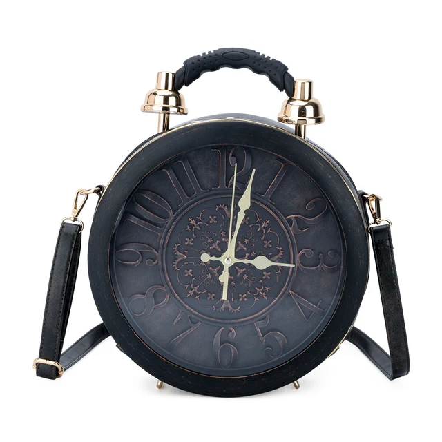 2021 Latest Ladies Luxury Crossbody Shoulder Bag - Designer Clock Purse for Women & Girls