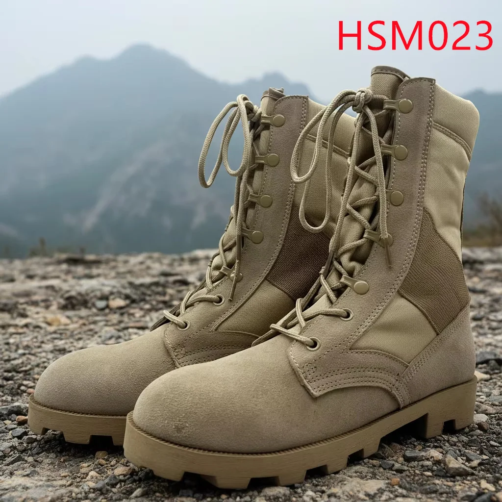 ZYF,Camping Trips Super Hard Vulcanized Rubber Sole Altama Combat Boots Safety Practice Wind&sand Proof Desert Boots HSM023