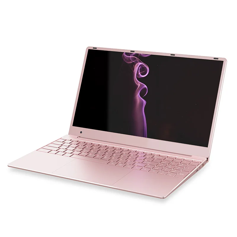 15.6 Inch Silver Pink Student Laptop Windows 11 Intel Celeron