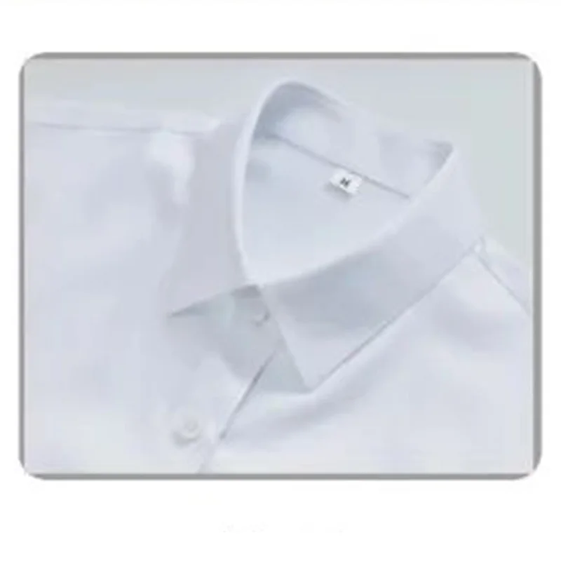 Pure White Long Sleeve Solid Color Plain Formal Business Shirt Regular Collar Lady's Casual Blouse For Women factory