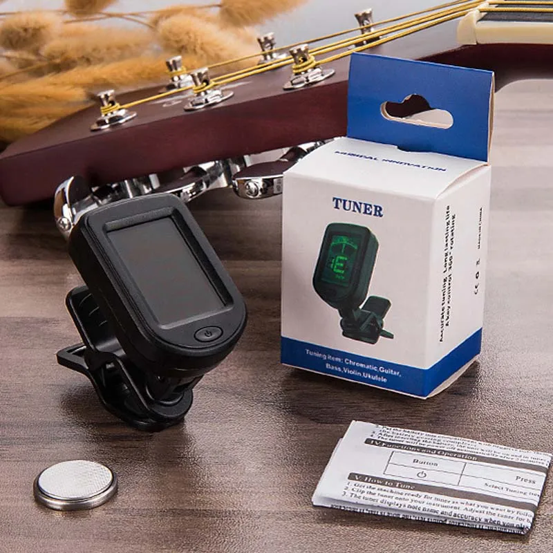 Hotsale Lcd Digital Guitar Accessories Clip On Guitar Tuner For Guitar Bass Violin Ukulele Buy