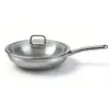 30cm pure titanium wok + glass lid