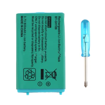 For GBA SP Rechargeable 850mAh Li-ion Battery For Nintendo Game Boy Advance SP Systems + Screwdriver Replaceable Battery