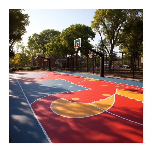 JS Taraflex Badminton Court Basketball Flooring Sport Court Tiles Carpet Basketball Pickleball Courts