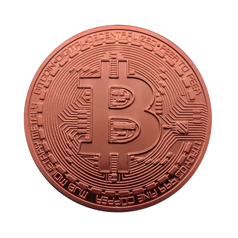 1pcs创意纪念品镀金比特币硬币收藏精品礼品比特币艺术收藏实物黄金