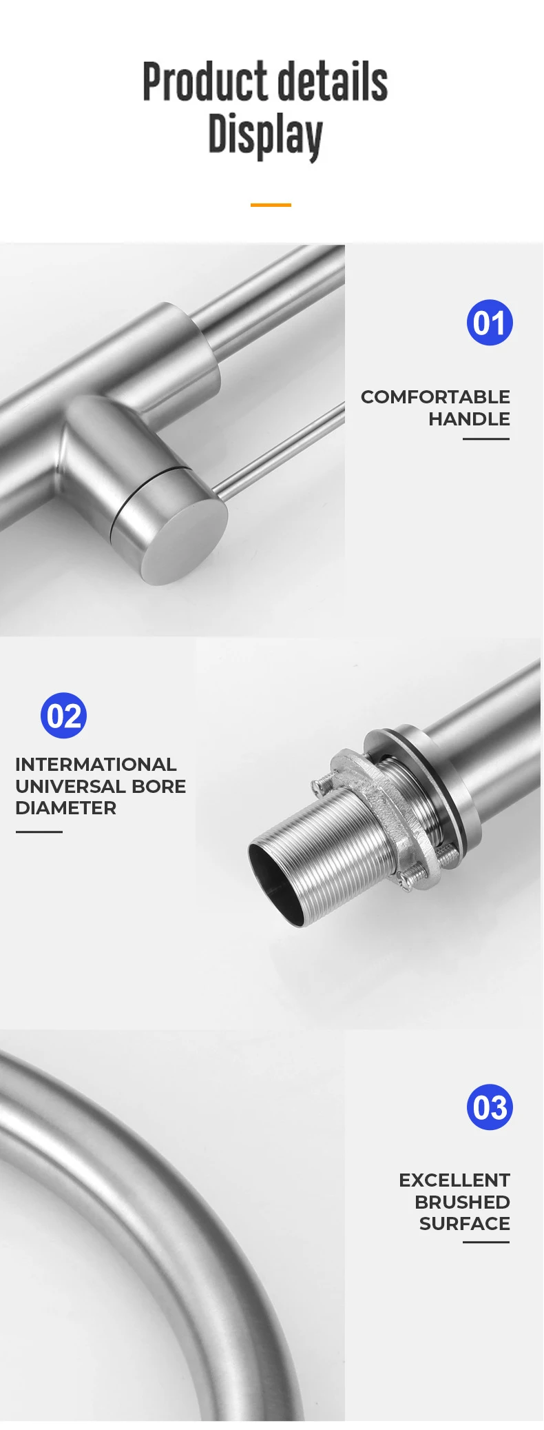 Kylins Wels 6 Stars Watermark Stainless Steel 304 Mixer Faucet for Kitchen