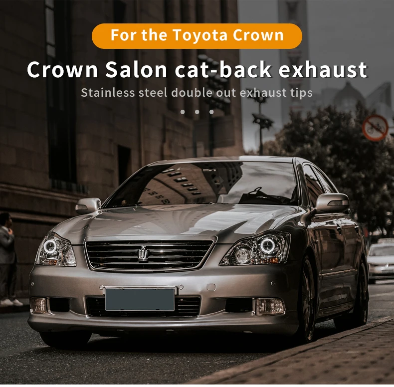 Stainless Steel Exhaust Pipes Exhaust Muffler Mid Pipe For Toyota Crown 2.5 3.0 2007-2022 Valve Control Catback Exhaust System