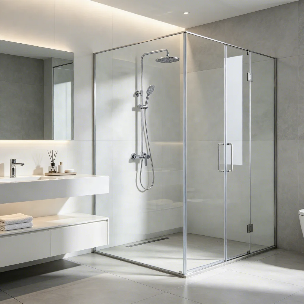 3-Function Thermostatic Rainfall Shower System Bathtub Spout Heavy Duty Brass Waterway Polished Chrome Jet OEM Wholesale Hotel