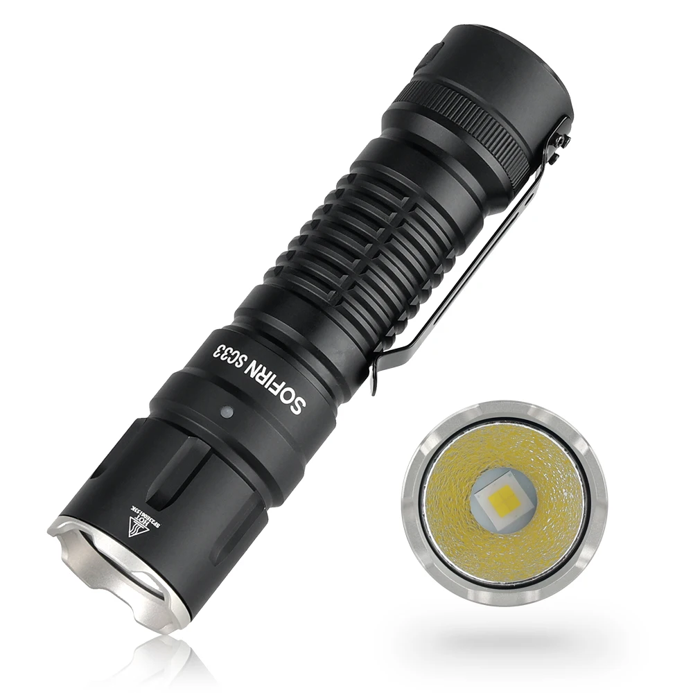 Sofirn SC33 XHP70.3 HI LED Flashlight - 5200 Lumens Tactical EDC
