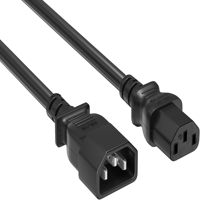 6FT 10FT 20FT UK EU US Plug AC Power Cord C5 C7 C13 Nema5-15P 3pin Computer Power Cable插图7