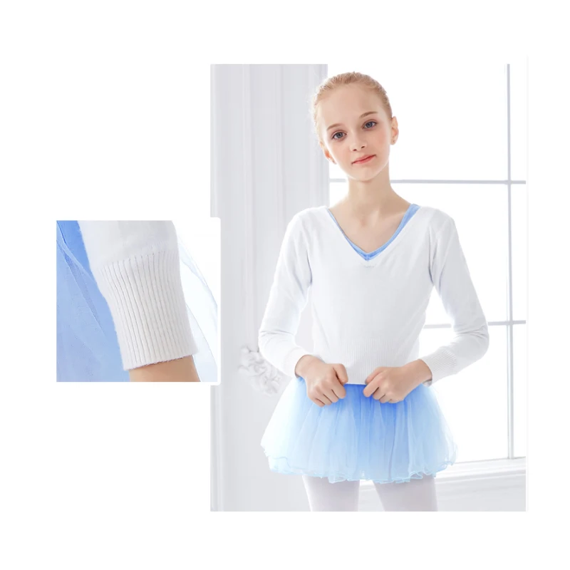 Женские балетные топы с высокой талией, акриловые свитера