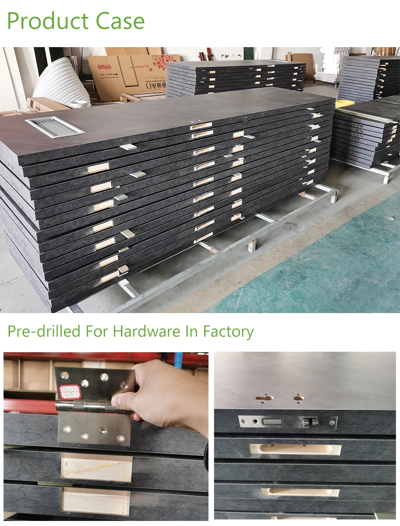 Hotel Project 20MIN/45MIN/60MIN/90MIN Fire Rated Guests  Entry Door Corridor Swing Door Flush Door With Fire Core