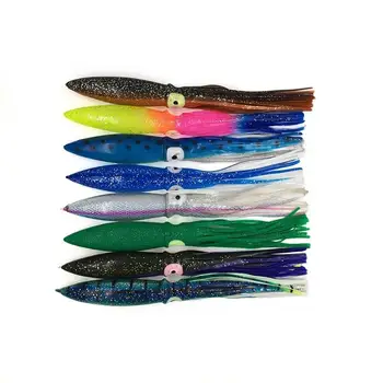 Cheery 9 Inch Artificial Soft Bait Trolling Lure Fishing Tackle for Tuna & Marlin PVC Octopus & Squid for River Use – Soft Lure – view 5
