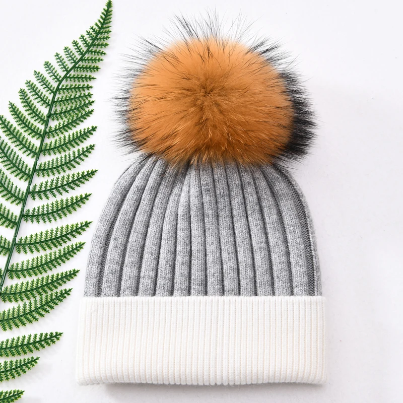 Winter Fur Pom Pom Hat Real Raccoon Fur Ball Beanie Hats Women Knitted Fur Pompom Hat Buy Pompom Hat Fur Pompom Hat Women Fur Pompom Hat Product On Alibaba Com