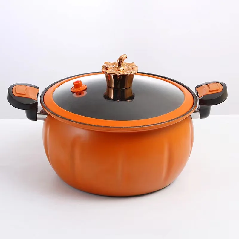 Home Kitchen Pumpkin Shape Micro Pressure Cooker,8 L Nonstick Multifunctional Stewing And