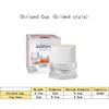 Transparent Striped stress-relieving cup with gold plating