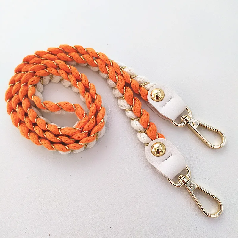 Wholesale ZONESIN 80/100/120cm Fashion White Leather End Braided Purse Strap  Wholesale From m.