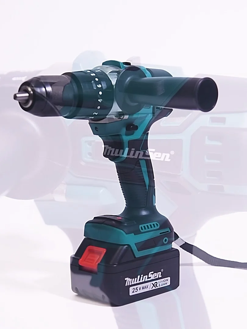 Mulinsen 21v 1 41kg Brushless Impact Drill Battery Drills Cordless