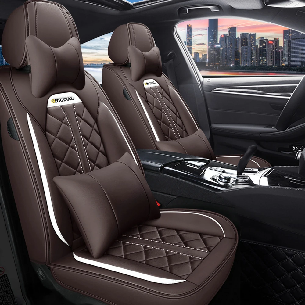 Muchkey China Factory Price OEM ODM Universal Sport Car Seat Cushion Full Leather Car Seat Covers Set