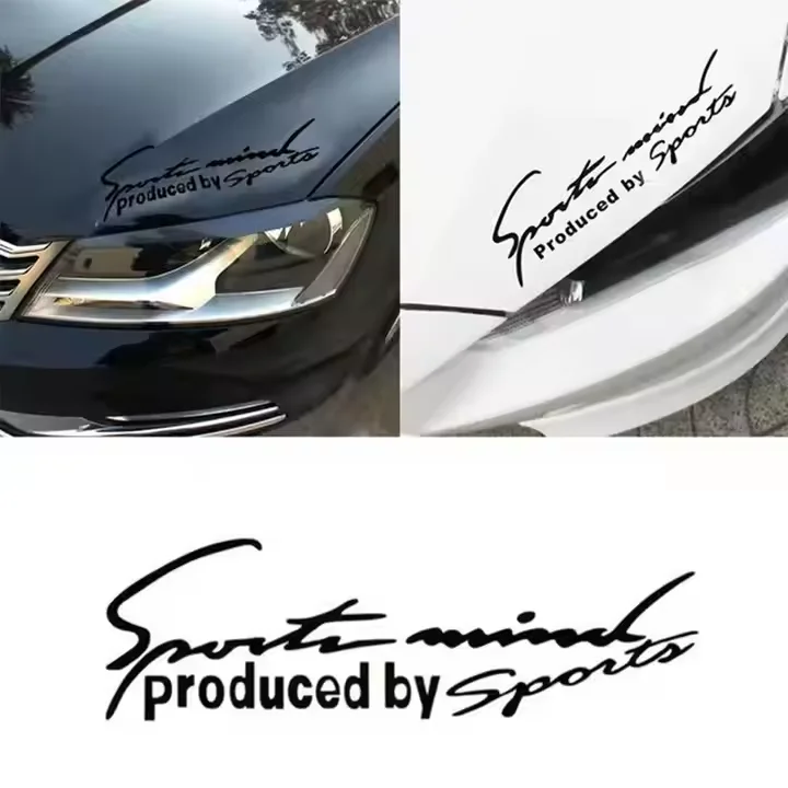 2pcs Sport Letter Universal Car Styling Decal Emblem Badge Car Stickers for Benz Audi for BMW for Benz Decoration with PPF