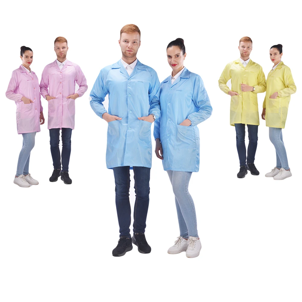 Customized Electronic Esd Safe Clothing For Factory Cleanroom Gown Esd