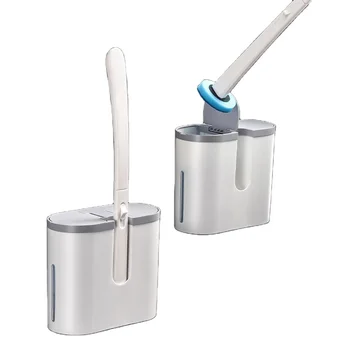 Disposable Household Long Handle Toilet Brush Wall-mounted Household Free Punch Toilet Brush toilet brush