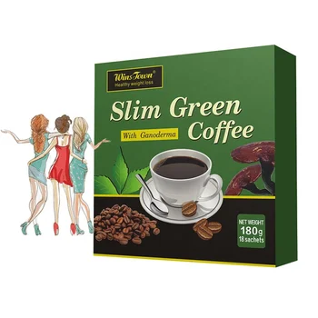 wansongtang Slim green coffee with ganoderma instant coffee weight loss