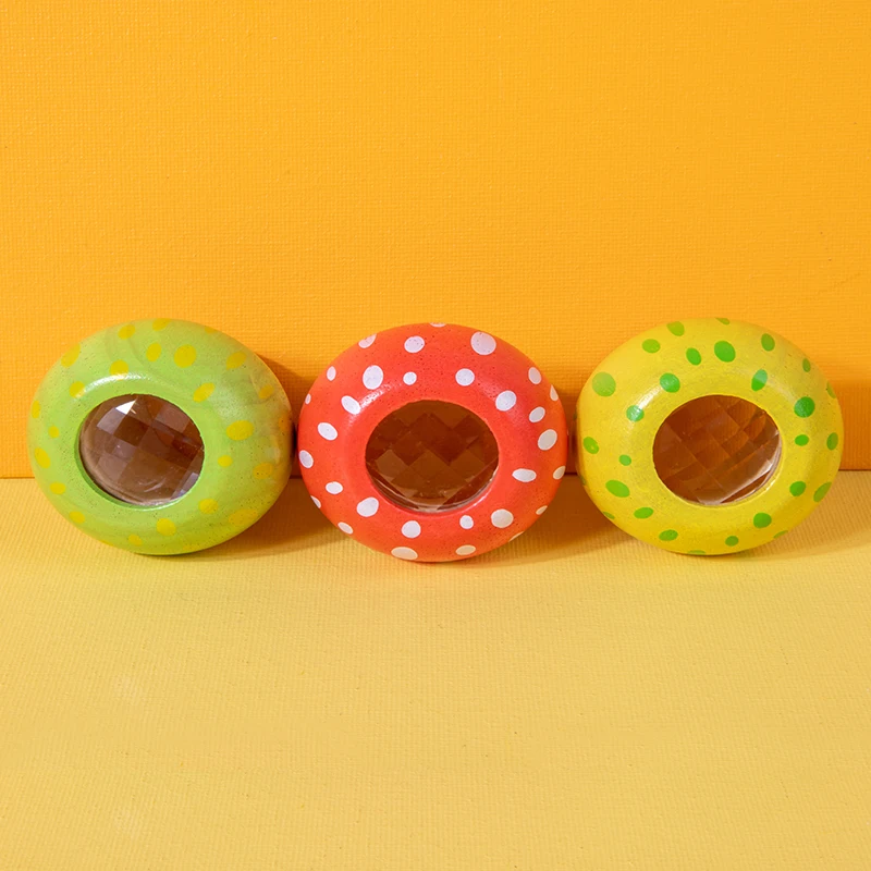 Креативные детские деревянные самодельные игрушки-калейдоскопы для малышей для персонализированных подарков детское украшение для улицы интерактивная игра