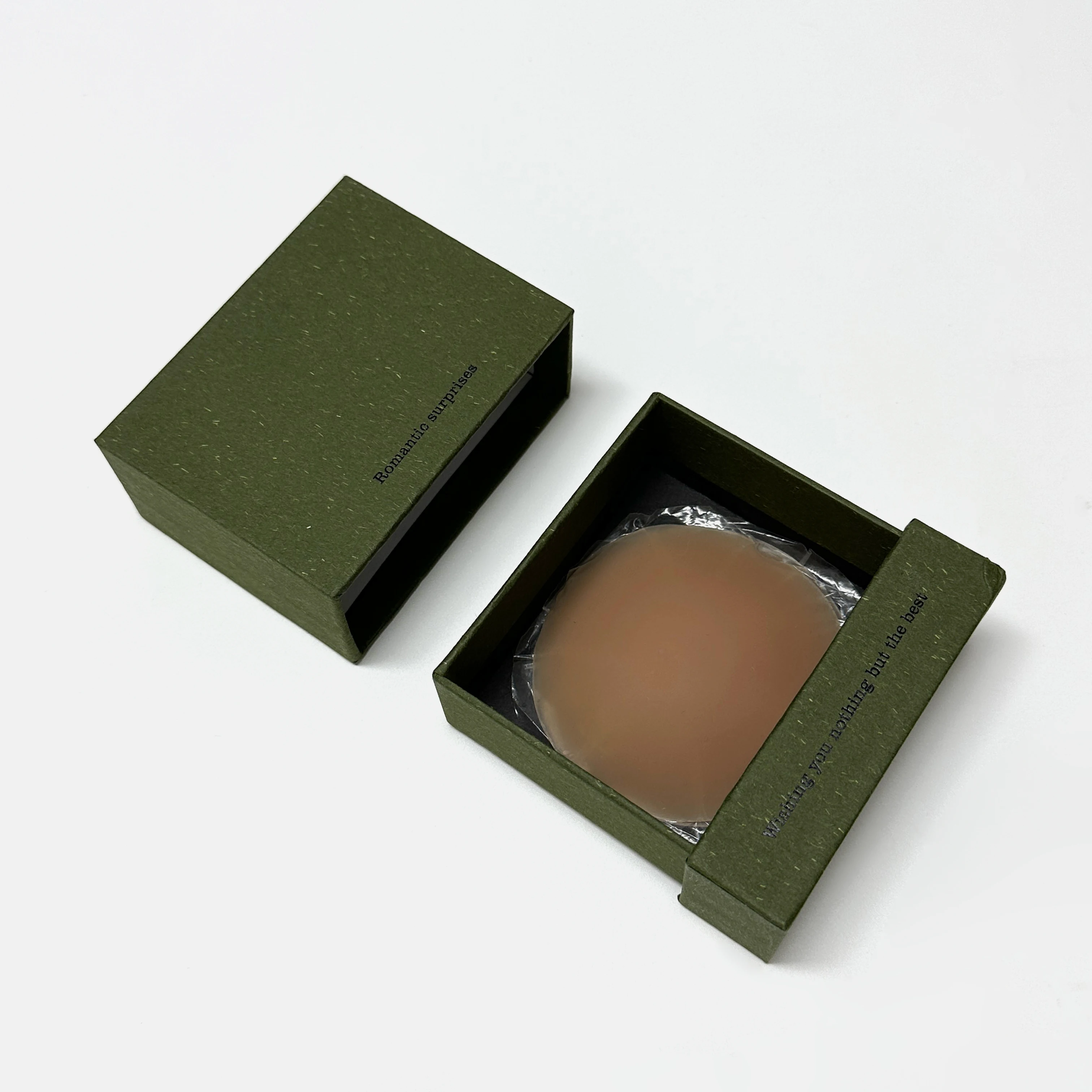 Custom Packaging Box Invisible Adhesive Breast Nipple Pasties Reusable Opaque Thin Silicone Nipple Cover