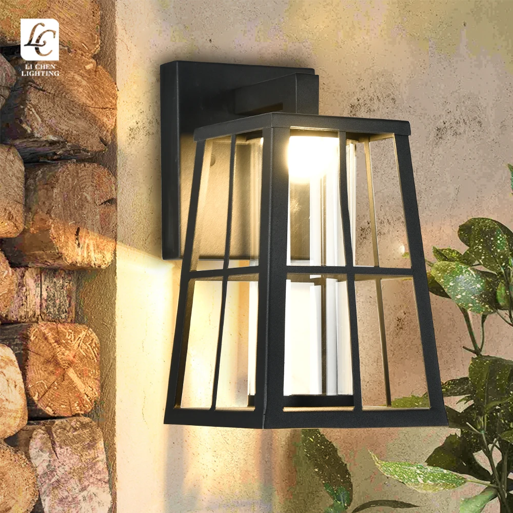 BD47 New Style Garden Villa Exterior 3000k Outdoor Lighting US 110v Led 9W IP65 Outdoor Waterproof Led Wall Light