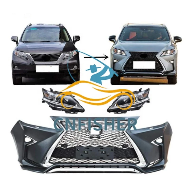 Cnfisher High Quality New Model Upgrade Kit Facelift Kit Front Bumper For  Lexus Rx270 Rx350 Rx450 2009 -2015 To 2018 2020 Model - Buy New Model  Upgrade Kit For Lexus Rx270 Rx350
