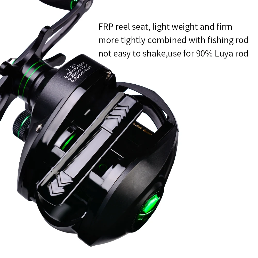 JY Fishing Baitcasting Reel 10kg Max Drag Power 7.2:1 Bait Drag Casting Wheel Saltwater Fishing Reel